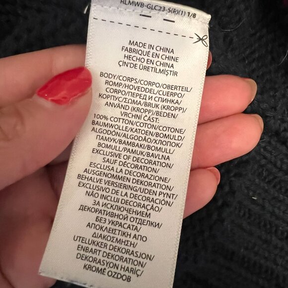 Ralph Lauren Navy Knit American Flag Sweater (S) 🇺🇸 - Picture 8 of 9